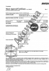 Certificate of Compliance of aluminum suspension system