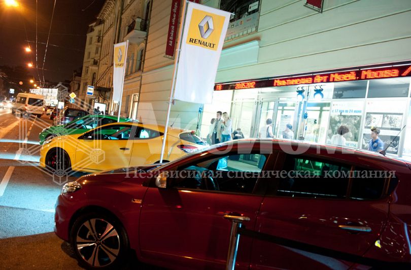 Renault’s display as part of the "Night at the Museum" action