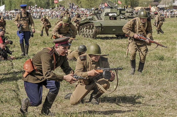 Реконструкция боев Великой Отечественной войны в Музее Отечественной Военной Истории